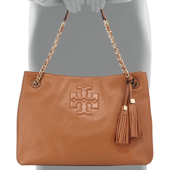 Tory Burch Handbags - Tory Burch Thea Chain Tote - Bark Color